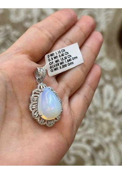 Allahverdi Türkmen Opal Elmas Kolye Ucu 096