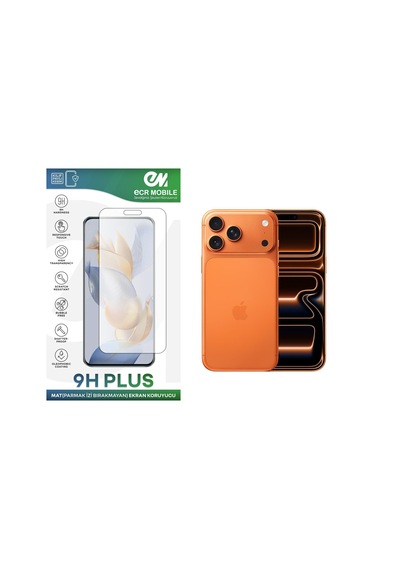 Apple Uyumlu   iPhone 17 Pro Max İle Ekran Koruyucu Mat Parmak İzi Bırakmayan Esnek Nano Kırılmayan
