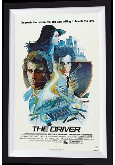 The Driver Film Sinema Afişi çerçeve görünümlü retro ahşap poster