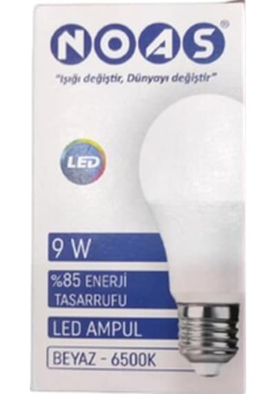6 Adet 9 Watt E-27 Duylu Led Ampul Günışığı
