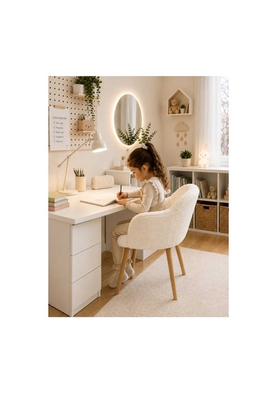 Heidi Çoçuk Koltuğu Çoçuk Odası Koltuğu Teddy Kumaş Kaplı Çocuk Ders Çalışma Koltuğu Yumuşak Beyaz Beyaz Heidi Çoçuk Koltuğu Çoçuk Odası Koltuğu Teddy Kumaş Kaplı Çocuk Ders Çalışma Koltuğu Yumuşak Beyaz Beyaz