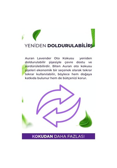 Lavender Oto Kokusu Ip Askılı Araç Kokusu Uzun Süre Kalıcı Lavanta Araba Kokusu 8ml