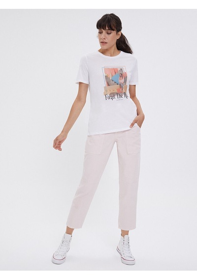 Loft Baggy Baggy Fit Kadın Pantolon Denim