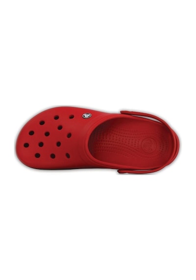 Crocs Kırmızı Unisex Crocband Kenarı Siyah Çizgili Terlik Kırmızı