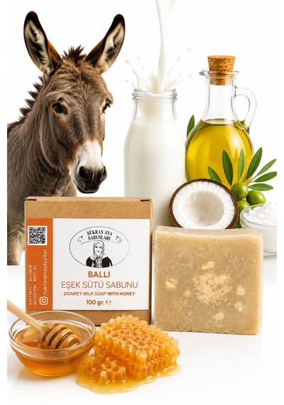Ballı Zeytin Yağlı Eşek Sütü Sabunu 100 Gr