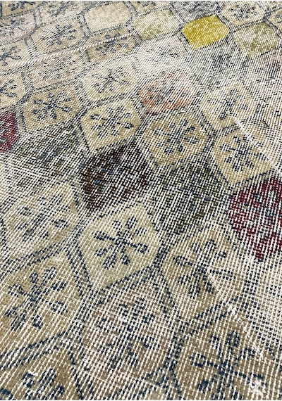 Bohem Stil Vintage Halı Özel Tasarım Anadolu Koleksiyonu Doğal Halı Çok Renkli