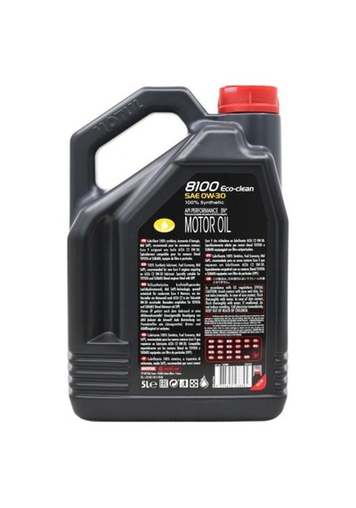 Motul 8100 Eco Clean C2 SAE 0W-30 Motor Yağı 5 L
