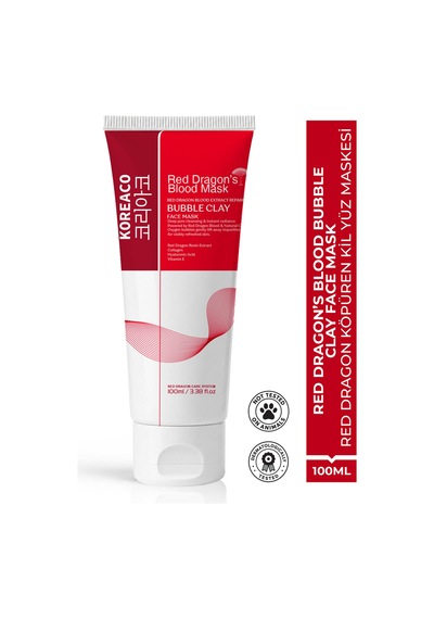 Red Dragon Bubble Clay Yüz Maskesi Tazelenme Parlaklık Nemli Ve İpeksi Köpüren Yüz Maskesi 100 Ml - 807875813