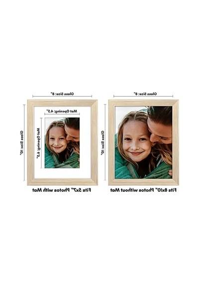 Doğal Meşe 8x10 Ahşap Resim Çerçevesi - Yatay Ve Dikey Kullanım