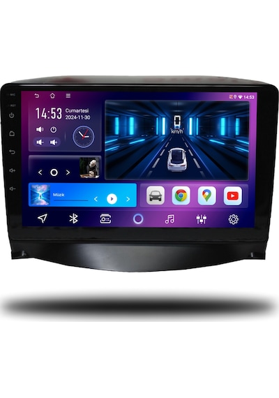 Carplayer Peugeot 206+ 2006-2012 Uyumlu Android Multimedya 6gb Ram 64gb Hafıza