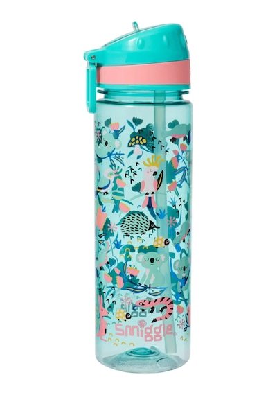 Smiggle - Hi There Pipetli 650ml Bpa İçermeyen Suluk Çok Renkli