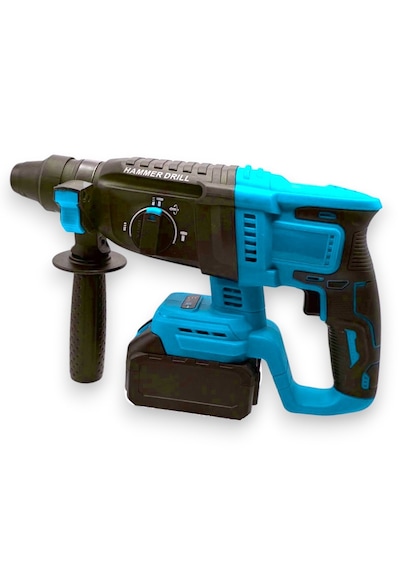 Moonshop SET005 Şarjlı Darbeli 5'li Set 2-26 Hilti 125 MM Taşlama + 13 MM Matkap 650NM Somun Sökme + Dal Budama Testere Mavi