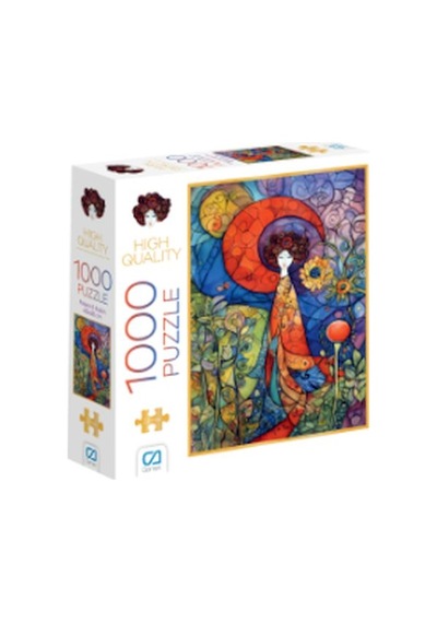 Pelerinli Kadın Puzzle 1000