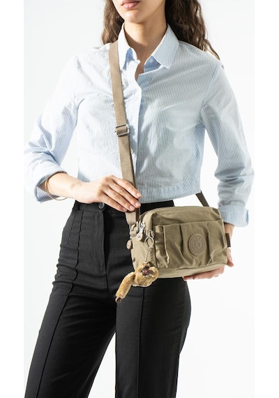 Baginn Klinkır Hafif Yağmur Geçirmez Kadın Postacı Çanta Çok Cepli 20 15 Cm Omuz Çantası 571 Collection Vizon