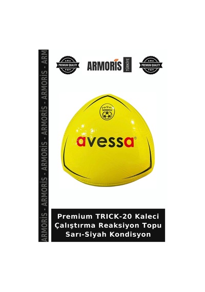 Premium Trıck-20 Kaleci Çalıştırma Reaksiyon Topu Sarı-siyah Kondisyon Sarı - Siyah