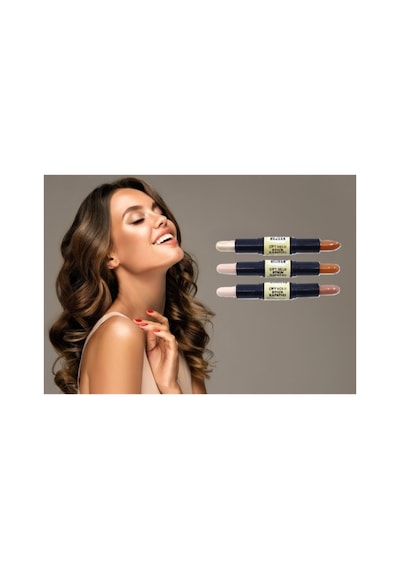 3 Lü Çift Uçlu Stick Kapatıcı Seti Çok Renkli