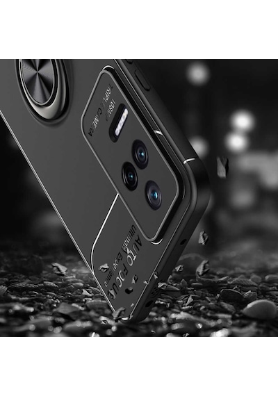 Xiaomi Poco F4 Kilif Zore Ravel Yüzüklü Silikon Kilif 563109533