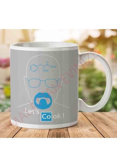 1-819 Breaking Bad Heisenberg Lets Cookjpeg İki Tarafı Baskılı Kupa Bardak Çok Renkli