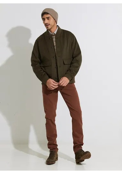 Hackett Koyu Haki Erkek Yün Karışımlı Ceket Hm403233
