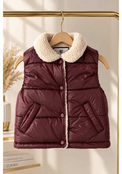 Emila Kids Unisex Bordo Çocuk Şişme Yelek