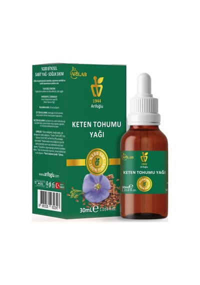 Keten Tohumu Yağı 30ml%100 Saf Arlab Flaxseed Oil Linum Usitatissimum Seed Oil Diğer