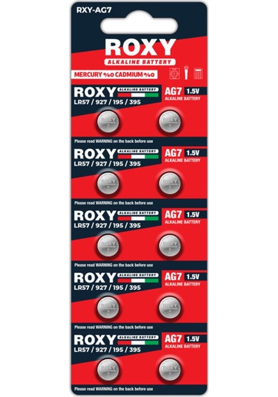 Ag7 Lr57/lr927/195/395 44 Mah Alkalin Düğme Pil 10 Lu Paket Tg/tmya1395 220498