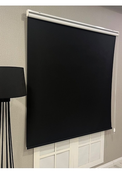 %100 Işık Geçirmez Blackout Stor Perde Siyah Siyah