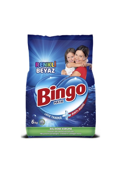 Bıngo Matik Konsantre 6 Kg Renkli & Beyaz 4 Adet 2'li Set