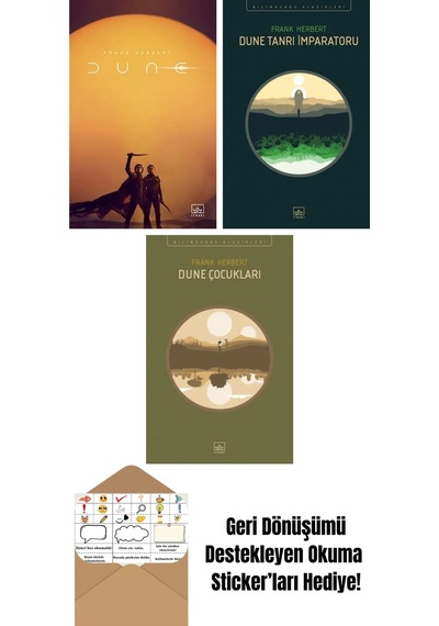 Dune Film Kapağı + Dune Tanrı İmparatoru + Dune Çocukları