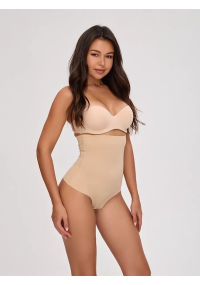 Private Model Iz Yapmaz Toparlayıcı Rahat Lazer Kesim Slip Külot Ten Renk Ten
