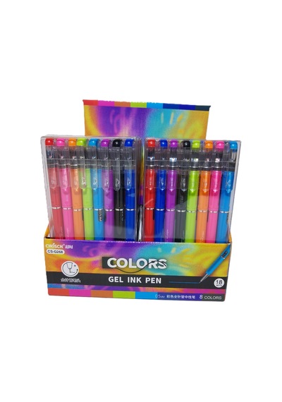 Bafix Jel Kalem Chosch 8 Renk 8 Li Cs-g268 Çok Renkli