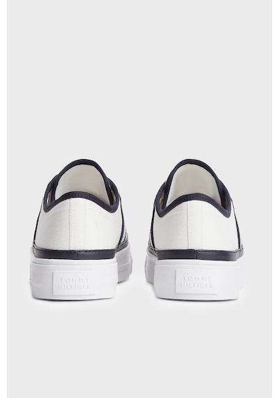 Tommy Hilfiger Platform Kanvas Sneaker Ayakkabı Kadın Ayakkabı Fw0fw09394 0g7 Ekru