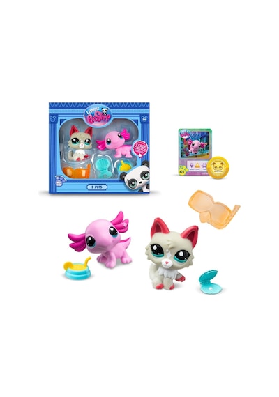 Lps Minişler Littlest Pet Shop Kedi Ve Aksolotl 2'li Figür Seti