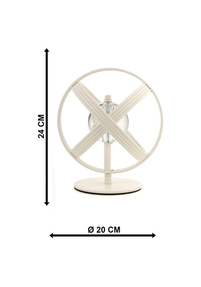 Yumak Metal Aksesuar Beyaz 20 Cm