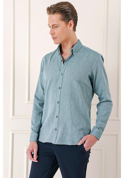 Efor Slim Fit Düğmeli Yaka %100 Pamuk Klasik Yeşil Gömlek Gk 723 Yeşil Efor Slim Fit Düğmeli Yaka %100 Pamuk Klasik Yeşil Gömlek Gk 723 Yeşil