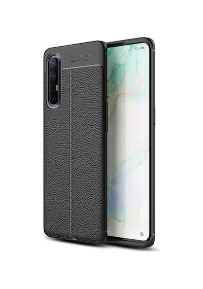 Oppo Reno 3 Pro 5G Kılıf Zore Niss Deri Desenli Silikon Kılıf