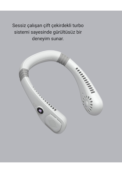 Taşınabilir Boyun Fanı Sessiz Çalışma Ve Usb Şarj Özellikli - Lisinya