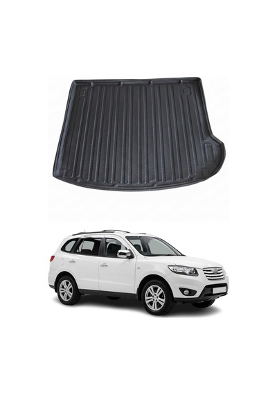 Hyundai Santa Fe / 7 Koltuklu 2006-2012 Arası Uyumlu Araca Özel Kauçuk Bagaj Havuzu Siyah