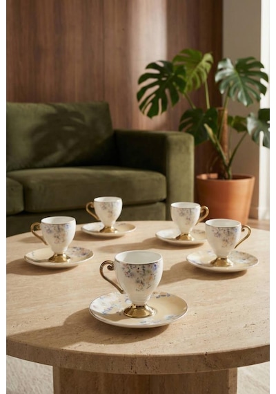 Acar Kaı-09267 Vivian 6lı Kahve Fincan Takımı Çok Renkli