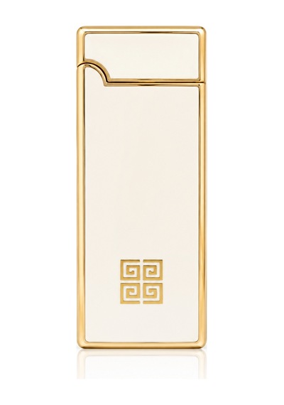Premium Metal Gazlı Çakmak Gold Klasik Tasarım Beyaz
