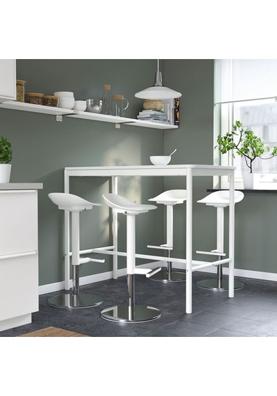 Ikea Janınge Bar Taburesi, Beyaz, 76 Cm