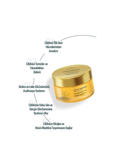 Vully Selülit Karşıtı Sıkılaştırıcı Arındırıcı ve Nemlendirici Mango Vücut Peelingi 250 ML