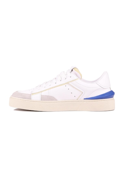 Shoetyle - Beyaz Hakiki Deri Bağcıklı Erkek Sneaker 666-23-1253 Beyaz