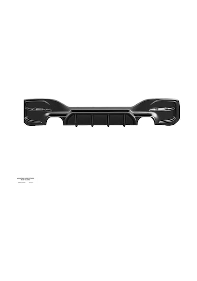 Bmw F20 1 Serisi 2015-2019 Arka Difüzör M Paket Uyumlu Piano Black Difüzör