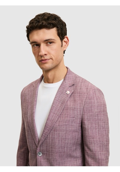 Cacharel Bordo Ex. Slim Fit Ceket Kırmızı