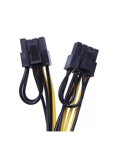 30 cm 6 pin pci express dişi to 6+2 8 pin kablo 30 cm 6+2 power güç kablosu