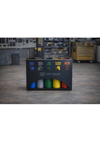5li Sıfır Atık Kutusu Geri Dönüşüm Ünitesi Gd-506 Metal Atık Ayrıştırma Sistemi Hey Çelik