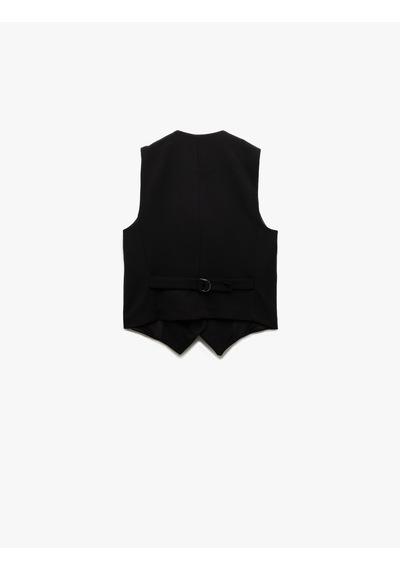 Koton Krep Scuba Kumaş Astarlı Slim Fit V Yaka Kolsuz Düğmeli Yelek Siyah 5sak30090ek Siyah Koton Krep Scuba Kumaş Astarlı Slim Fit V Yaka Kolsuz Düğmeli Yelek Siyah 5sak30090ek Siyah