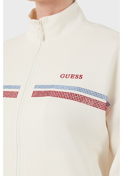 Guess V6rq01kcay2 Berthe Kadın Sweatshirt Beyaz