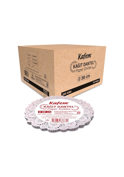 Kafem Dantel Kağıt 38 cm 100 Lü x 24 Paket